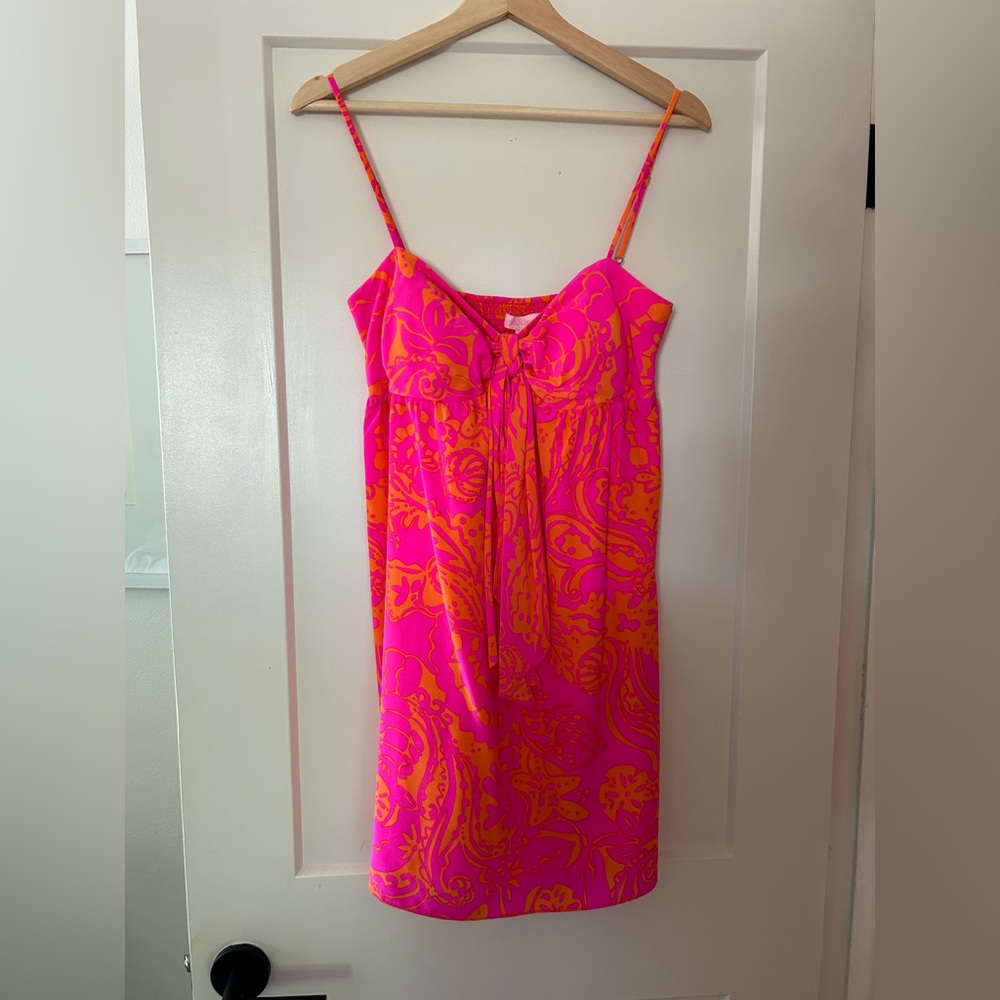 Lilly Pulitzer Pink and Orange Sleeveless Sundress